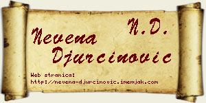Nevena Đurčinović vizit kartica
